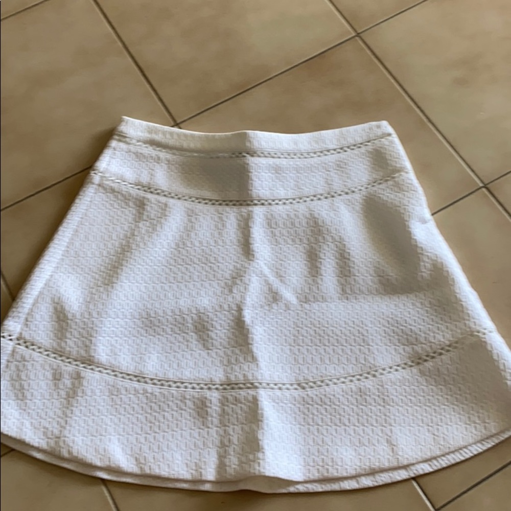 Banana Republic White Skirt